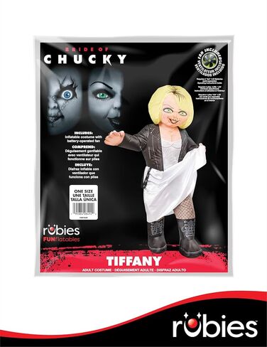 Rubies Adult Bride of Chucky Coftable Tiffany Coftume ، 77 "طولها لحفلات ذات طابع تحت عنوان وعيد الهالوين in Saudi Arabia
