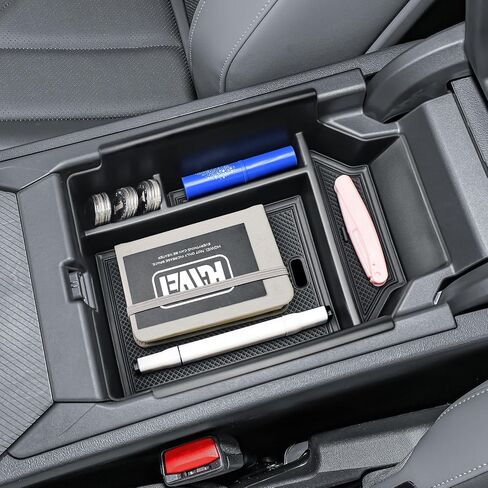 Center Console Organizer Compatible with 2025 BMW X3 Interior Accessories, X3 30 xDrive/ X3 M50 xDrive Middle Armrest Storage Box Secondary Compartment Pallet Insert Tray, Black in Saudi Arabia