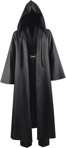 CHAOS MONKEY Men's Knight Costume Tunic Hooded Robe Cloak Halloween Adult Cosplay Cape Outfit in Kuwait