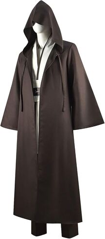 CHAOS MONKEY Men's Knight Costume Tunic Hooded Robe Cloak Halloween Adult Cosplay Cape Outfit in Kuwait