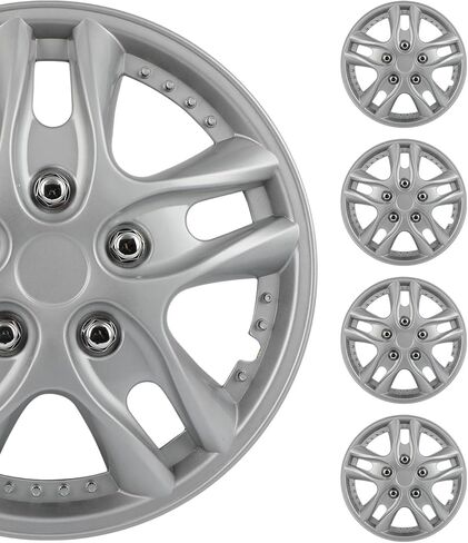 يمكن تثبيت مجموعة Sctioo 4pcs من محور الخزانة الفضية بحجم 12 بوصة على سيارة السيارات ذات الشاحنة الرياضية متعددة الاستخدامات ، وهي مناسبة لمجموعة متنوعة من النماذج ، جميلة ومقاومة للصدأ in Saudi Arabia