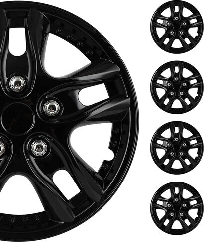 SCTIOO 4pcs Set of 12-Inch Silver Hubcaps can be Easily Installed on Car Truck SUV,Suitable for a Variety of Models,Beautiful and Rust-Proof in Kuwait