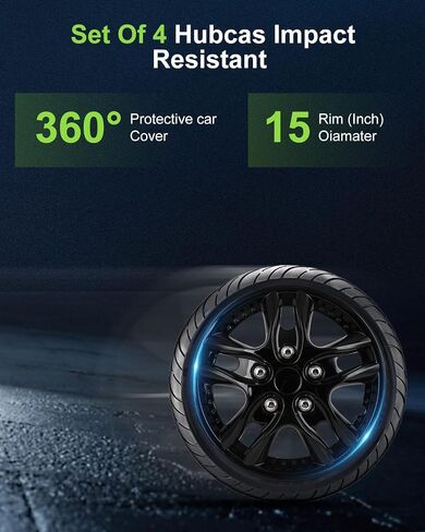 SCTIOO 4pcs Set of 12-Inch Silver Hubcaps can be Easily Installed on Car Truck SUV,Suitable for a Variety of Models,Beautiful and Rust-Proof in Kuwait