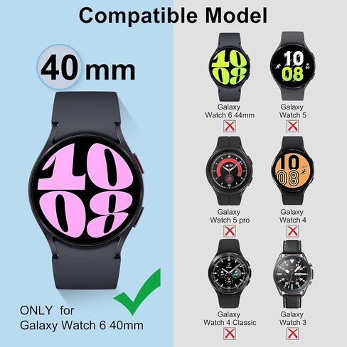 واقي الشاشة متوافق مع Samsung Galaxy Watch 7 44 ملم علبة ، Fvlerz Soft TPU مطلي بالشاشة الواقية الشاشة بالكامل المتوافق مع Galaxy Watch 7 Smart Watch in Kuwait