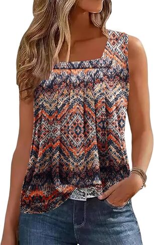 Zeagoo Womens Tank Tops Square Neck Vore in Kuwait