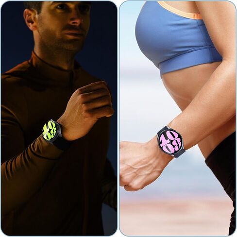 واقي الشاشة متوافق مع Samsung Galaxy Watch 7 44 ملم علبة ، Fvlerz Soft TPU مطلي بالشاشة الواقية الشاشة بالكامل المتوافق مع Galaxy Watch 7 Smart Watch in Kuwait