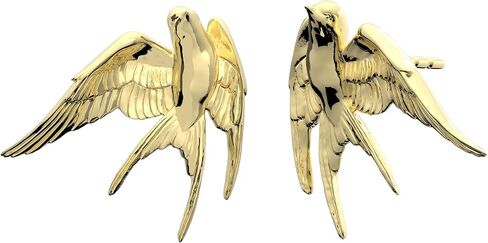 14K Gold Plated Flying Bird Swallow Stud Earrings 丨925 Sterling Silver Post丨Bird Jewelry for Women And Bird Lovers Gifts in Saudi Arabia