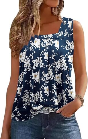 Zeagoo Womens Tank Tops Square Neck Vore in Kuwait