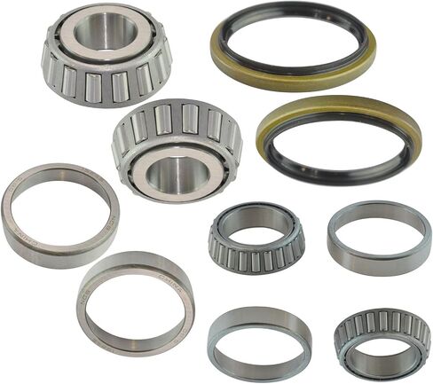 8 Piece Inner & Outer Wheel Bearing Race w/Seal Kit LH & RH Sides for Ford Truck in Saudi Arabia