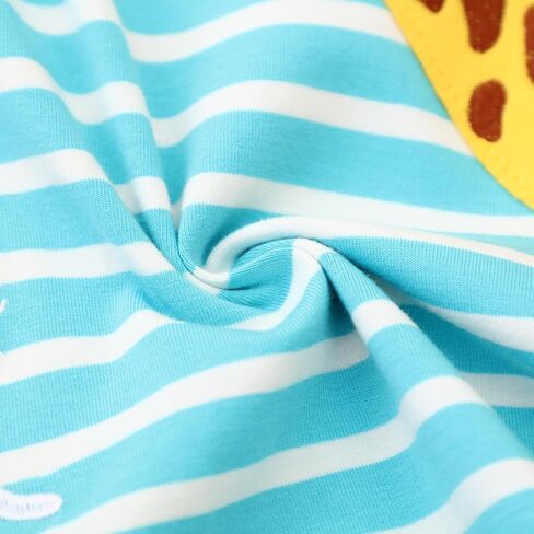 Hongshilian Toddler Girls Casual Cotton Dress Cartoon Appliques Short Sleeve Summer Playwear Dresses in Saudi Arabia