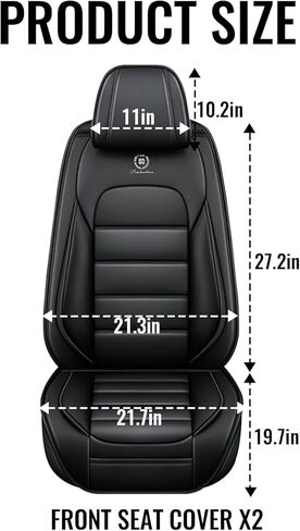 Full Set for Ford Bronco Sport Seat Covers 2021-2025, Waterproof Nappa Leather Car Seat Protector, Anti-Slip & Comfortable Car seat Cover (Black&Orange) in Kuwait