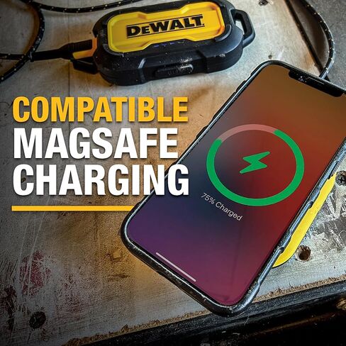DEWALT HUSKER DUST MAGNECTION for iPhone 15 PRO CASE يناسب MAGSAFE ، الغطاء الخلفي للوقاية من التأثير المقاوم للمناقصة ، وملاءمة رفيعة على iPhone 15 PRO ، Black Matte in Kuwait
