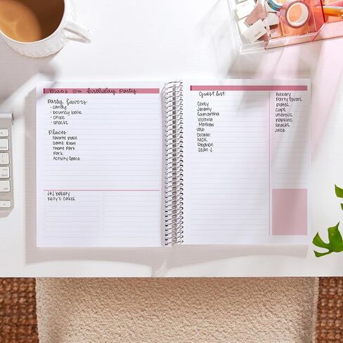 Erin Condren 8.5" X 11" Spiral Bound Productivity Notebook - Mid Century Circles, 160 Lined Page & To Do List Organizer Notebook, 80Lb Thick Paper, Stickers Included in Kuwait