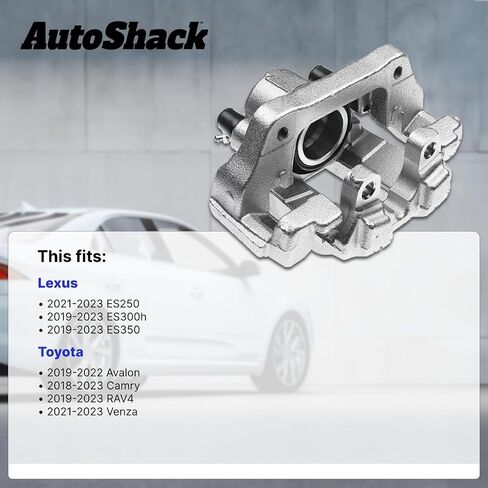 الفرجار الفرامل الأمامية Autoshack مجموعة من التجميع مع استبدال قوسين لكزس ES350 ES300H ES250 Toyota Avalon Venza 2018-2024 Camry 2019-2024 RAV4 FWD Driver and Passenger BC8504PR in Saudi Arabia