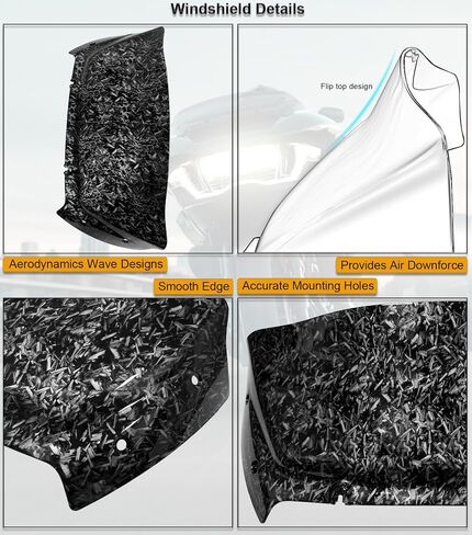 9" Wave Windshield Windscreen Compatible with Harley Davidson CVO Road Glide FLTRXSE '23-up, CVO Road Glide ST FLTRXSTSE '24-up, Road Glide FLTRX '24-up, FLTRXRRSE '25-up (Bright Forged) in Saudi Arabia