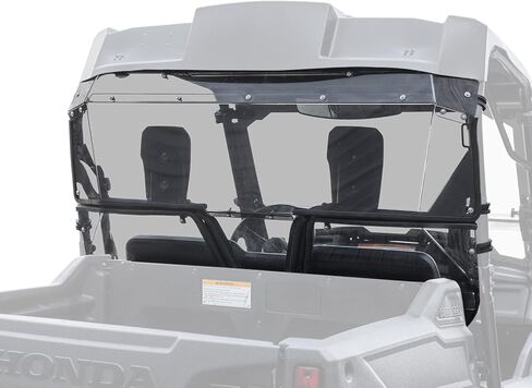 الزجاج الأمامي الخلفي Superatv لعام 2014+ هوندا بايونير 700 | الولايات المتحدة صنعت | مصنوع من 1/4 € polycarbonate- 250x أقوى من الزجاج | سهل التثبيت in Saudi Arabia