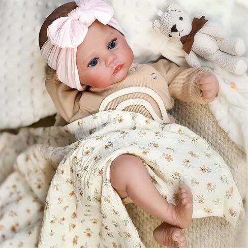 iCradle Lifelike Reborn Baby Dolls 19 Inch Realistic Newborn Baby Dolls Vinyl Girl Real Life Baby Dolls Hand Painted Hair Toy for Kids Age 3+ in Saudi Arabia