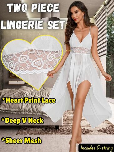 مجموعة الملابس الداخلية Heart Babydoll ، ثوب نسائي مثيرة ، ملابس كبيرة ، ملابس خضراء للتصوير الفوتوغرافي الزفاف. in Saudi Arabia
