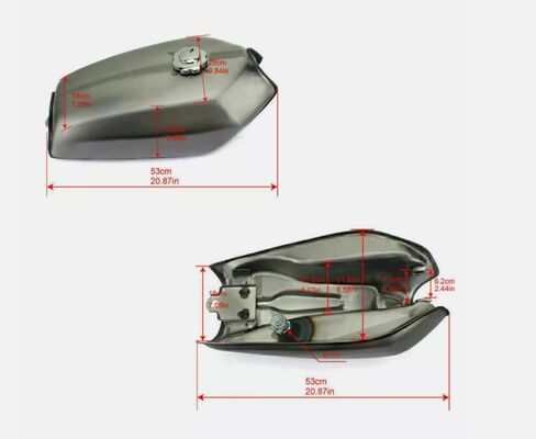 9L 2.4Gal Steel Cafe Racer Custom Gas Fuel Tank for Honda CG125 CG125S CG250 CG 125 250 in Saudi Arabia