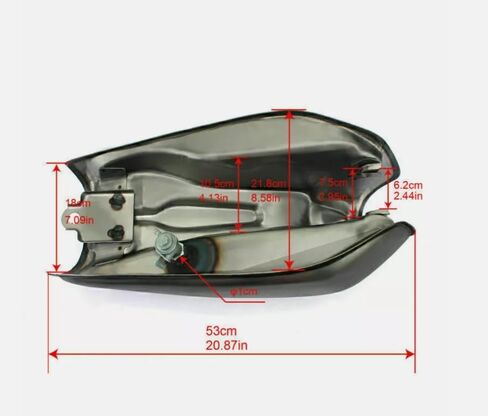 9L 2.4Gal Steel Cafe Racer Custom Gas Fuel Tank for Honda CG125 CG125S CG250 CG 125 250 in Saudi Arabia