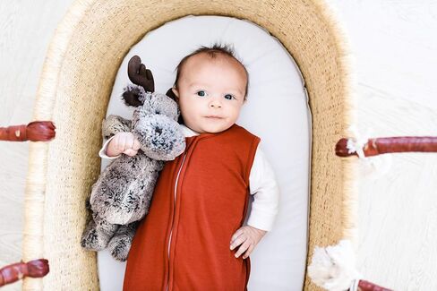 Copper Pearl Sleep Sack: Warm and Cozy Baby Bag in a Variety of Trendy Designs, Safe Alternative to Blankets, Sleeveless Baby Sleep Sack Swaddle Sizes Newborn to 24 Months - Oat in Saudi Arabia