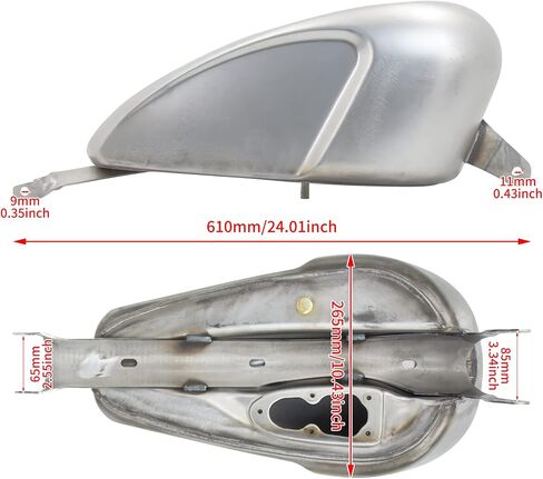 دراجة نارية Hdbubalus 12.5L 3.3 جالون خزان وقود الغاز متوافق مع Harley Sportster XL 2007-2017 مع EFI in Saudi Arabia