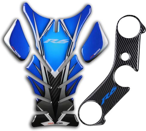 Motorcycle Tank Gas Protector Tank Pad Sticker Fit For YZF R6 600 2006-2016 (Blue) in Saudi Arabia