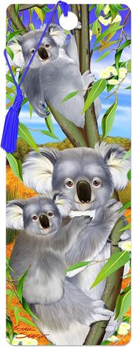 Bookmark - Snowy Owl Sanctuary from Deluxebase. an owl Bookmark with lenticular 3D Artwork Licensed from Renowned Artist Collin Bogle in Saudi Arabia