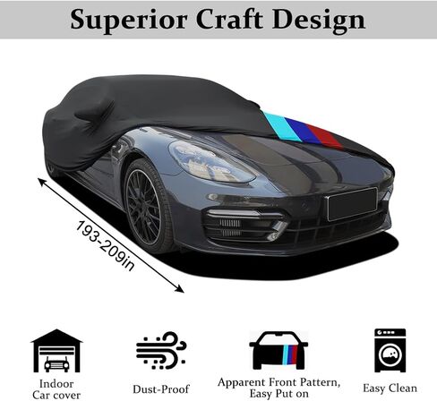 Indoor Car Cover for 193-209 Inch Sedan Dustproof Full Protection Breathable Stretch Cover Underground Garage Car Show in Kuwait