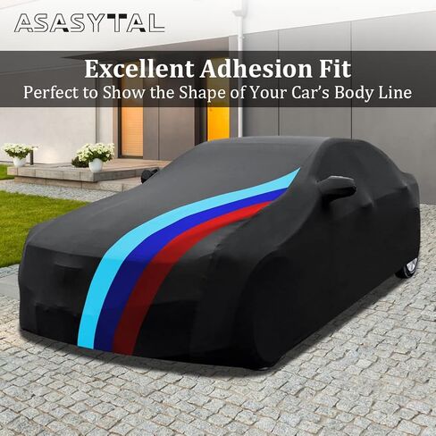 Indoor Car Cover for 193-209 Inch Sedan Dustproof Full Protection Breathable Stretch Cover Underground Garage Car Show in Kuwait