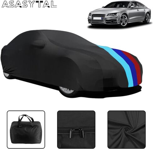 Indoor Car Cover for 193-209 Inch Sedan Dustproof Full Protection Breathable Stretch Cover Underground Garage Car Show in Kuwait