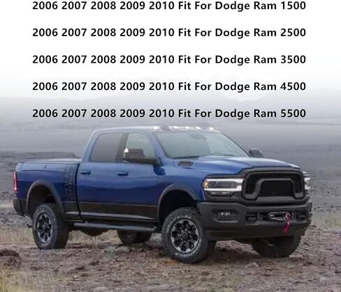 SecosAutoparts Driver & Passenger Bottom & Driver Top Lean & Two Foam Cushion Replacement Cloth Seat Cover Fit for Dodge Ram 2500 2006 2007 2008 2009 2010 Ram 3500 4500 5500 2006 2007 2008 2009 2010 in Saudi Arabia