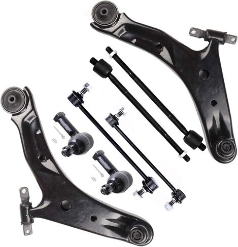 8-PC SET Suspension Kit fit 2002-2006 for Hyundai Santa Fe Front Lower Control Arm and Ball Joint Outer Inner Tie Rod End Sway Bar Link in Saudi Arabia