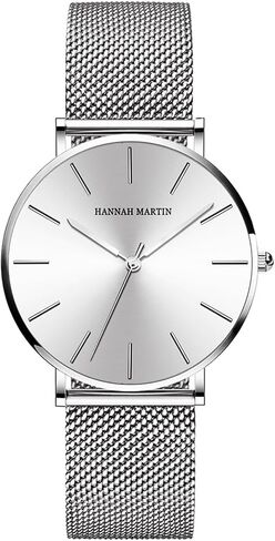 Women Watches Minimalist Fashion Quartz Wrist Watch Party Dress Bracelet Watch for Ladies with Stainless Steel Mesh Band in Kuwait