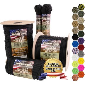 حبل Paracord Premium 550 رطل - 50 قدمًا من النيون الأصفر - 100 ٪ من النايلون من النوع الثالث Mil -spec - UV والتآكل المقاومة - خيوط ثقيلة - حبل البقاء على قيد الحياة في الهواء الطلق - يستخدمه الجيش الأمريكي - مصنوع في الولايات المتحدة الأمريكية in Kuwait