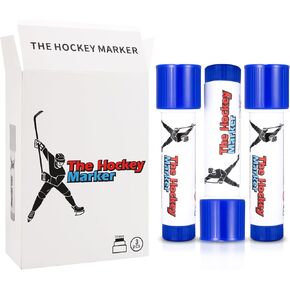 The Hockey Marker, Hockey Pucks Marking in Ice Hockey Training, Ice Hockey Accessories for Hockey Coach, 3 PCS Waterproof Oily Ice Hockey Marker with Box, Good Helper for Ice Hockey Practice in Kuwait