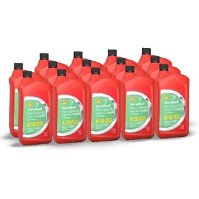 AeroShell W100 Plus Aviation Oil – 15 Quart Value Pack | SAE J-1899 Approved, Premium Single-Grade Ashless Dispersant Oil with Advanced Anti-Wear Additives for Aircraft Piston Engines in Kuwait