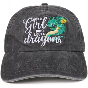 InnoBeta Dragon Gifts for Women, Funny Embroidered Adjustable Cap for Dragon Lovers, Teens for Birthday Christmas Grey in Saudi Arabia