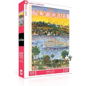 New York Puzzle Company - New Yorker to The Sea! - 1000 Piece Jigsaw Puzzle for Adults by Peter de Sève in Saudi Arabia