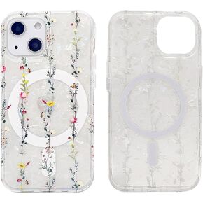 الحالة المغناطيسية لـ iPhone 13 Mini 5.4 بوصة متوافقة مع Magsafe شحن TPU الناعم الصدمات النحيف Slim Frackproof Presctive Cover (Nebula Galaxy Cat) in Kuwait