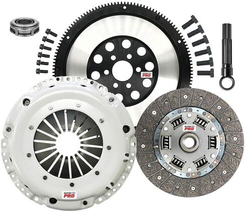 مجموعة قابض القابض OEM Highted OEM مع Clutchmaxpro مع دولاب فذان chromoly متوافق مع 98-03 Audi A3 1.8T ، 00-06 TT 1.8T ، 98-05 VW Beetle ، 99-06 Golf ، GTI ، 99-05 Jetta 1.8t 1.9 TDI (P17072HDLS in Kuwait