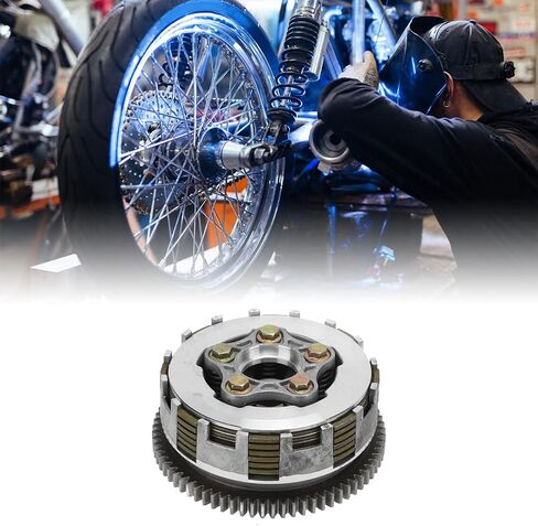 Motorcycle Clutch Assembly 5 Column 6 Plate Washer Clutch Kit Replacement for CG150 CG175 CG200 CG250 Tricylcle ATV,Motorcycle Engine Parts Clutch Assembly in Saudi Arabia