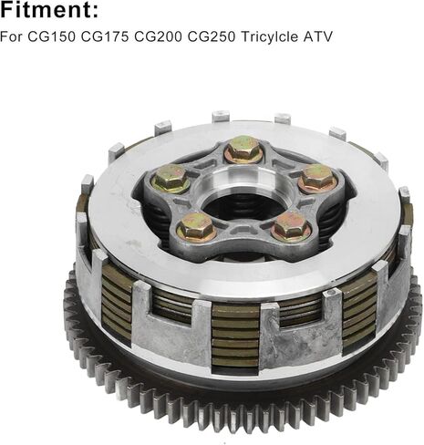 Motorcycle Clutch Assembly 5 Column 6 Plate Washer Clutch Kit Replacement for CG150 CG175 CG200 CG250 Tricylcle ATV,Motorcycle Engine Parts Clutch Assembly in Saudi Arabia