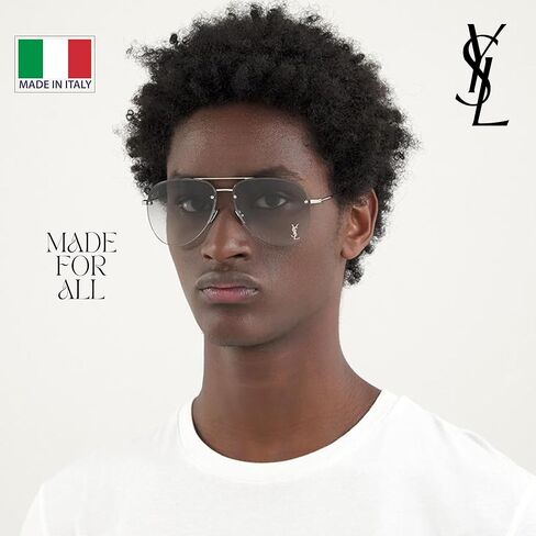 Saint Laurent SL Classic 11 M شكل تجريبي نظارة شمسية مع حزمة مجموعة النظارات - منصات الأنف القابلة للتعديل - نظارة شمسية مصممة للسيدات in Saudi Arabia