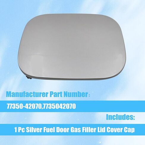 GXARTS 1 Pc Silver Fuel Door Gas Filler Lid Cover Cap 77350-42070 Compatible with Toyota RAV4 2006 2007 2008 2009 2010 2011 2012 in Saudi Arabia