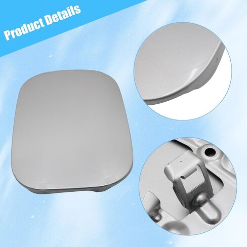 GXARTS 1 Pc Silver Fuel Door Gas Filler Lid Cover Cap 77350-42070 Compatible with Toyota RAV4 2006 2007 2008 2009 2010 2011 2012 in Saudi Arabia