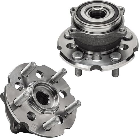 Detroit Axle - AWD Pair Rear Wheel Bearing Hubs for 2009-2015 Honda Pilot, 2007-2013 MDX, 2010-2013 ZDX, 2 Wheel Hub Bearings Assembly 2011 2012 Replacement in Saudi Arabia