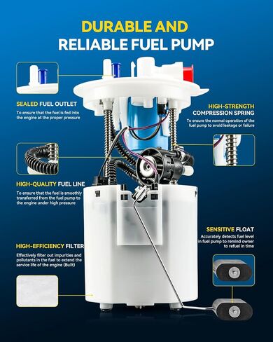 Philtop FG1736 مجموعة مضخة الوقود الكهربائية ملائمة للماليبو 2013 2015 2.5L ، XTS 2014-2019 3.6L ، Malibu Limited 2016 2.5L ، Regal 2011-2012 in Kuwait