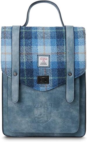 Islander® The Carloway Laptop Backpack with HARRIS TWEED, Chestnut Herringbone in Kuwait