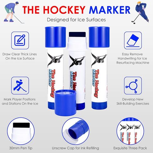 علامة الهوكي ، كرات الهوكي التي تحمل علامات في التدريب على الهوكي الجليدي ، وملحقات الهوكي الجليدية لمدرب الهوكي ، و 3 أجهزة كمبيوتر ماء ماء الهوكي الجليدي مع صندوق ، ومساعد جيد لممارسة الهوكي الجليدي in Kuwait